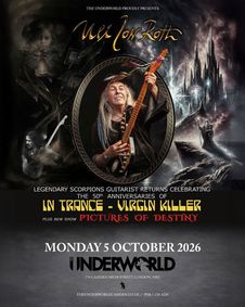 ULU JON ROTH at The Underworld - London show poster