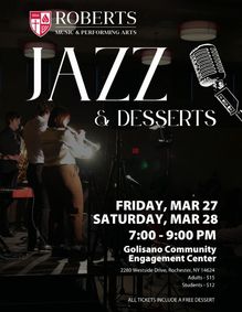 Jazz and Desserts show poster