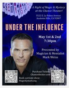 Under The Influence show poster