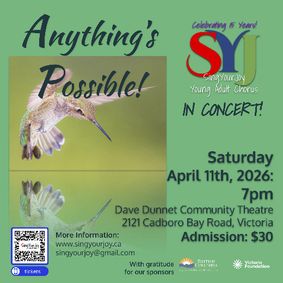 Anything's Possible - SingYourJoy 15th Anniversary Celebration Concert show poster