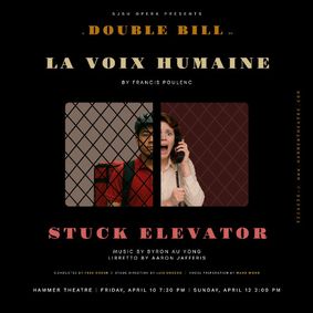 La Voix Humaine and Stuck Elevator show poster