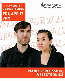 Piano, Percussion, & Electronics show poster