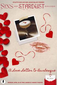 Sins and Stardust Burlesque: A Love Letter to Burlesque show poster