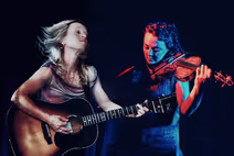 Anya Hinkle and Libby Weitnauer at the Shady Grove Coffeehouse