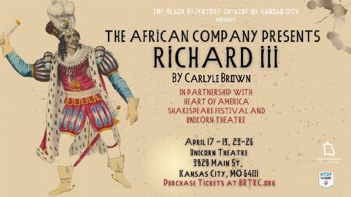African Company presents Richard III show poster