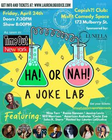 Ha! or Nah!: A Joke Lab *TimeOut NY PICK!* show poster