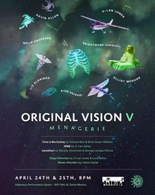 Original Vision V: Menagerie show poster