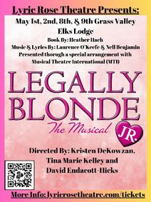 Legally Blonde Jr show poster