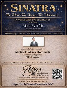 Sinatra: The Man, The Music, The Memories - Benefitting Make-A-Wish Metro New York and Western New York show poster