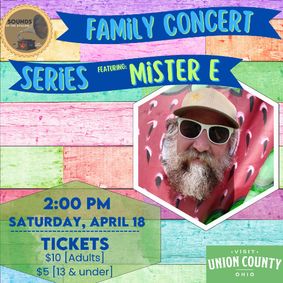 Family Concert Series:   Mister E - Children's Songwriter and Performer show poster