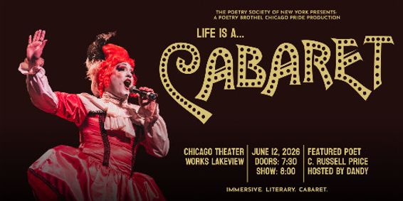 The Poetry Brothel Chicago: LIFE IS A CABARET show poster