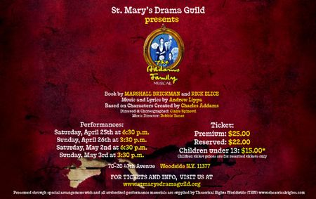 The Addams Family show poster