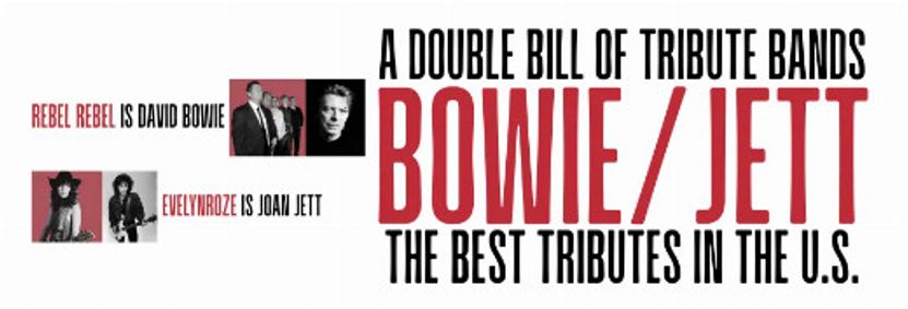 BOWIE/JETT TRIBUTE BANDS – Double Bill Show, Sat May 9, 7:30pm show poster