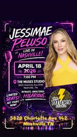 JESSIMAE PELUSO National Tour April 18 Nashville show poster
