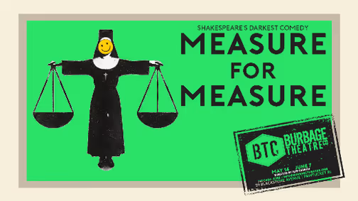 MEASURE FOR MEASURE, Shakespeare's Darkest Comedy show poster