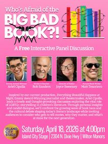 Who’s Afraid of the Big Bad Book?!” - Free Panel Discussion show poster