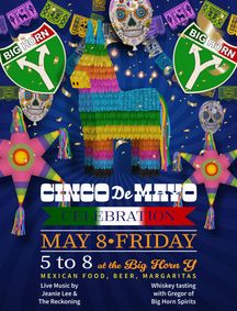 Let's fiesta ! Live music, drinks, food, and fun - grab your family and friends for Cinco de Mayo show poster
