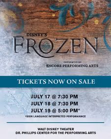 Disney's Frozen show poster