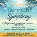 South Florida Symphony Orchestra’s Summer Chamber Music Series – Hummel & Schubert  in Miami Metro