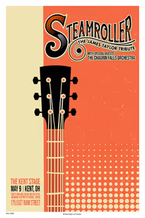 Steamroller brings the music of James Taylor to Kent with The Chagrin Falls Orchestra 5/9!