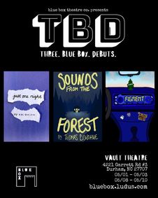 Three Blue Box Debuts show poster