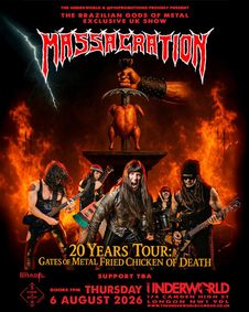 MASSACRATION at The Underworld - London show poster