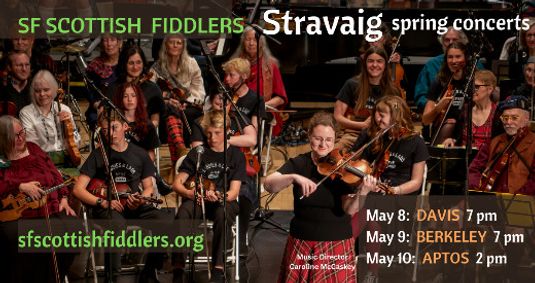 Stravaig: Fiddle champion leads Scottish FIddlers spring concerts show poster