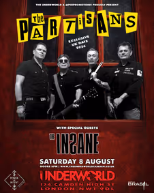 THE PARTISANS at The Underworld - London show poster