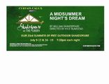 A MIDSUMMER NIGHT'S DREAM in Connecticut