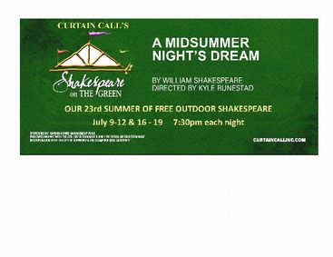A MIDSUMMER NIGHT'S DREAM show poster