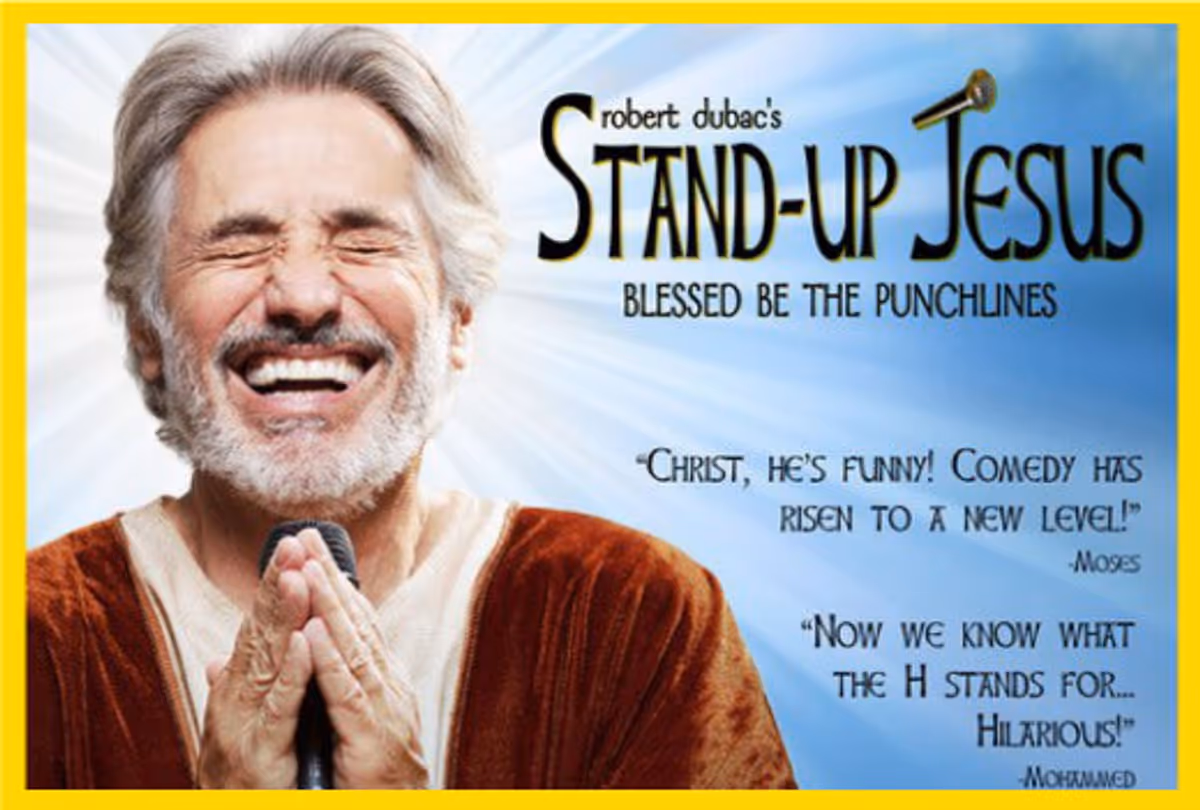 Stand-up Jesus! Blessed be the Punchlines! Wine and Wafers (the vanilla kind) included!