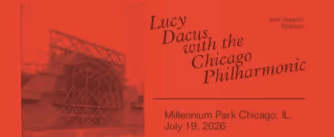 Lucy Dacus With The Chicago Philharmonic show poster