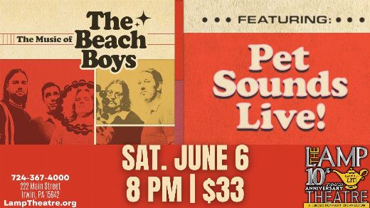 Pet Sounds Live! The Music of The Beach Boys at The Lamp Theatre