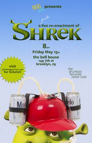 A Drinking Game NYC presents: Shrek show poster