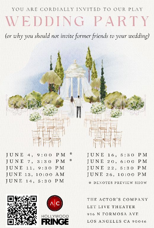 Wedding Party (Or, Why You Shouldn’t Invite Former Friends To Your Wedding)