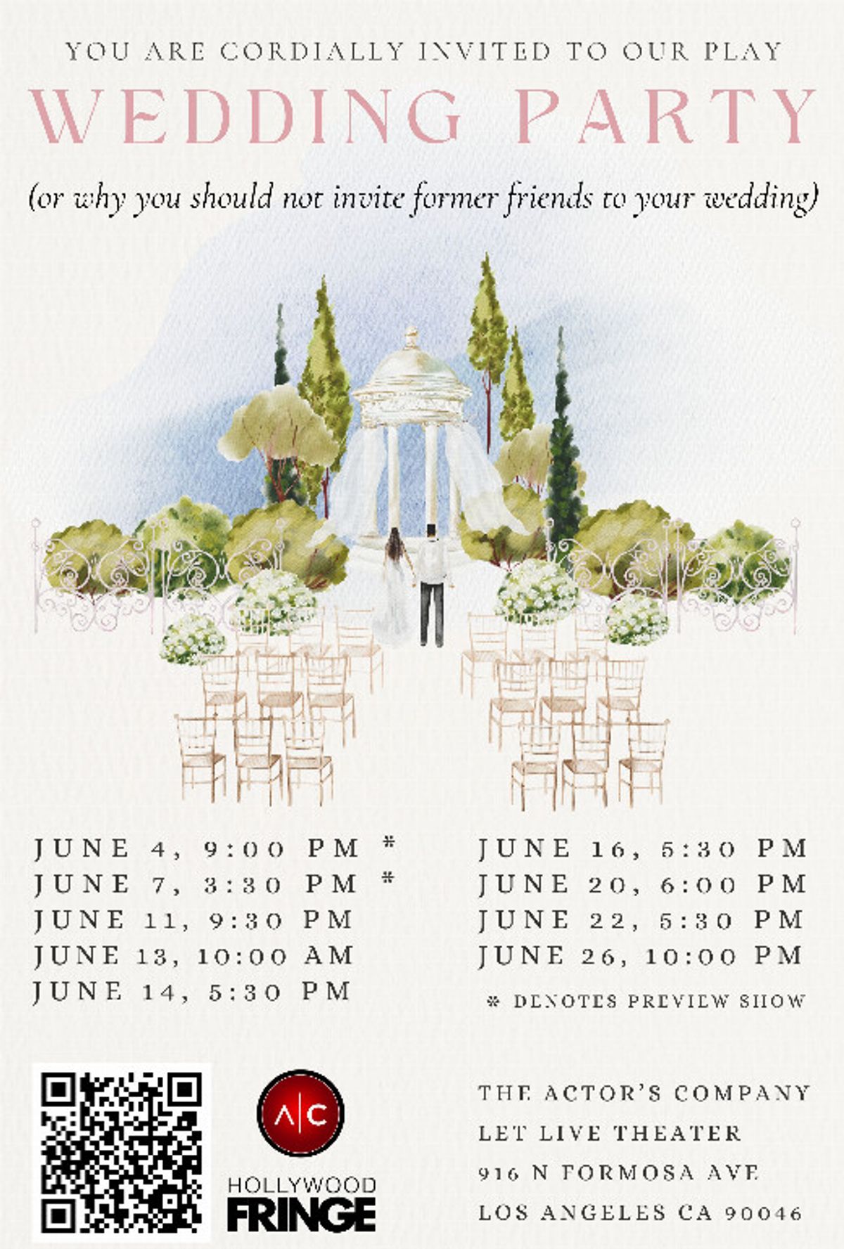 Wedding Party (Or, Why You Shouldn’t Invite Former Friends To Your Wedding)