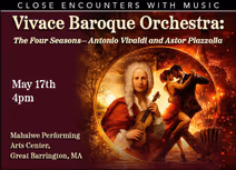 Close Encounters With Music Presents: Vivace Baroque Orchestra: The Four Seasons-Antonio Vivaldi and Astor Piazzolla