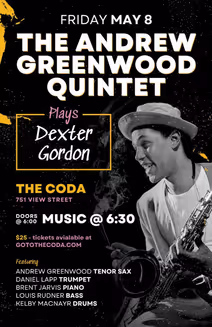 The Andrew Greenwood Quintet Plays Dexter Gordon
