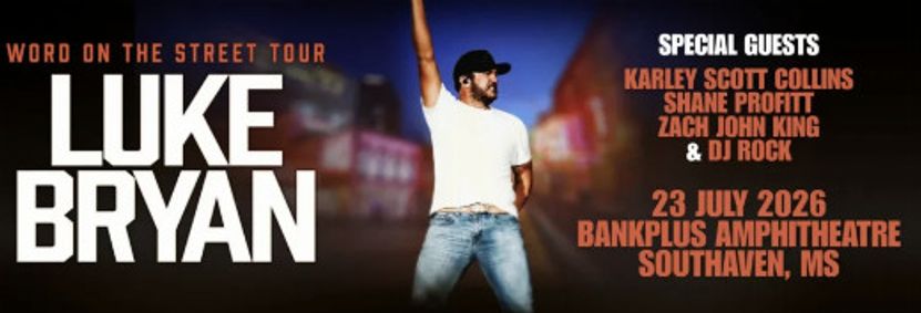 Luke Bryan show poster