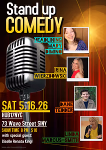 Saturday Night Comedy with Headliner Mary Dimino