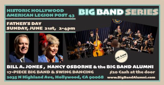 Big Band Series featuring Bill A. Jones, Nancy Osborne & the Big Band Alumni Show/Dance, Sunday, June 21, 2026 show poster