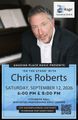 6:00 PM 'On The Stage' with Nashville/Broadway Singer/Songwriter Chris Roberts, September 12 at WPAC in Montana