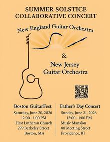 NEW JERSEY AND NEW ENGLAND GUITAR ORCHESTRAS IN CONCERT show poster