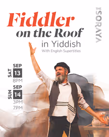 National Yiddish Theatre Folksbiene’s Fiddler on the Roof in Yiddish show poster