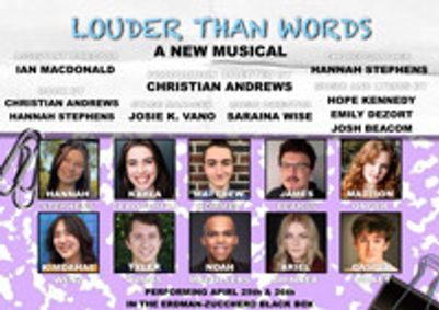 Louder Than Words: A New Musical show poster