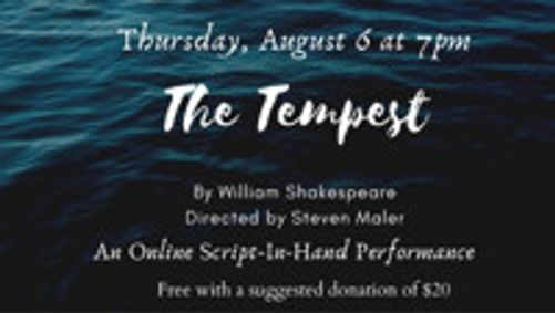 The Tempest: Online Script-In-Hand Performance show poster