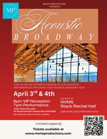 Acoustic Broadway show poster