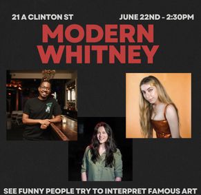 Modern Whitney show poster