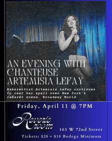 An Evening with Chanteuse Artemisia LeFay show poster