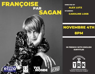 “Françoise par Sagan” (Françoise by Sagan) show poster